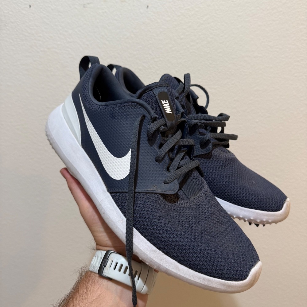 Nike Roshe G Golf Shoes Navy Blue White Spikeless AA1837-400 Mens 11